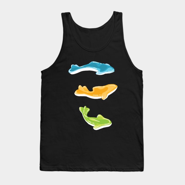 Three gummy sharks Tank Top by Witchie's